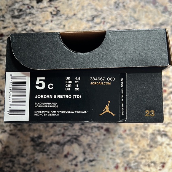 Toddler Jordan Retro 6 Infrared - 5C - Picture 5 of 5